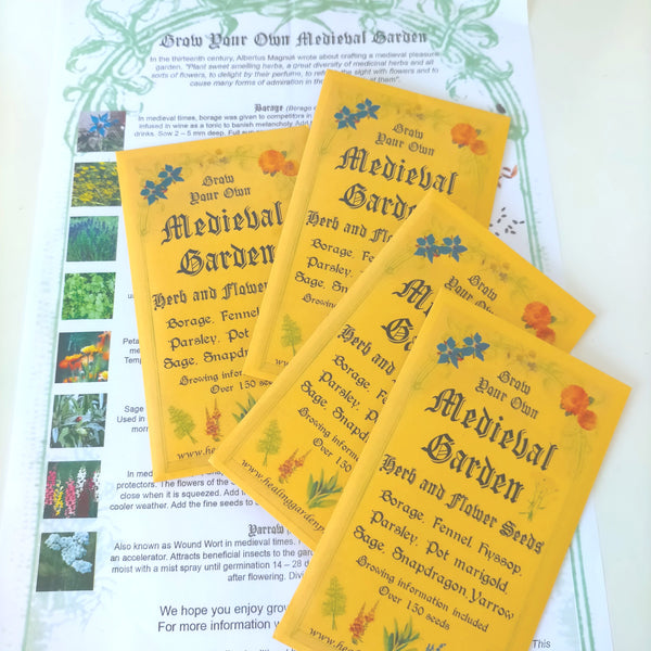Grow Your Own Medieval Garden - Herb and Flower seeds (AZ)