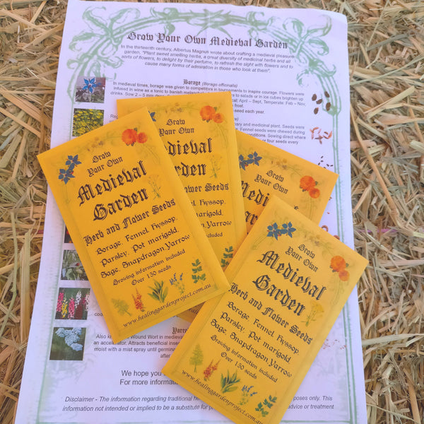 Grow Your Own Medieval Garden - Herb and Flower seeds (AZ)