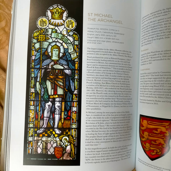 Stained Glass Set - Life-size Stained Glass Colour-in Kit and Soft Cover Glorious Glass book