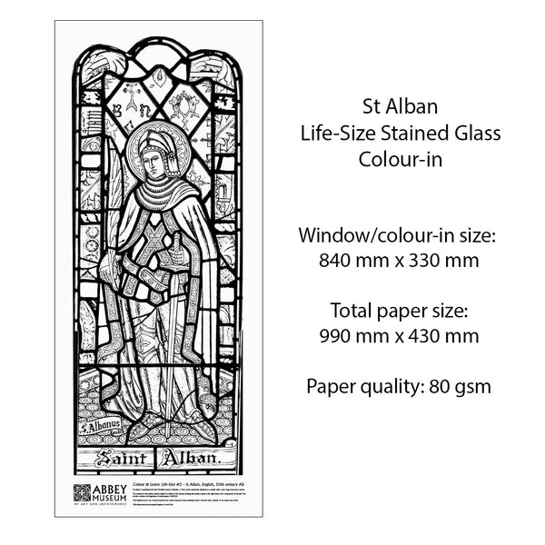 Life-size Stained Glass Colour-in Kit