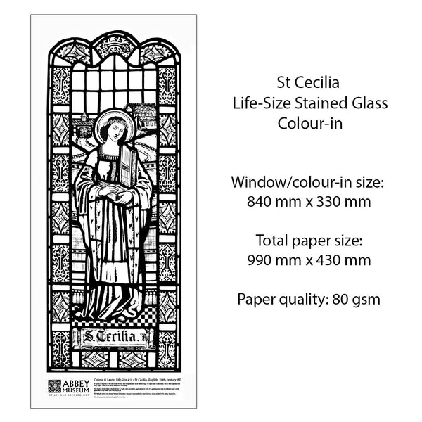 Life-size Stained Glass Colour-in Kit